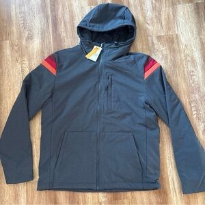 Marine Layer Banks Insulated Hooded Jacket Small India Ink Water Repellent NWT
